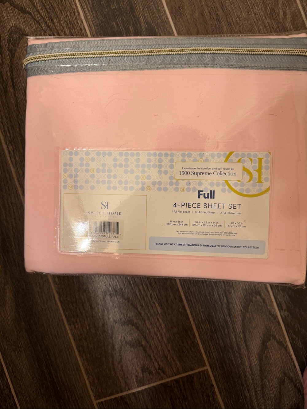 Full 4-Piece Sheet Set - Pink 1500 Tread Count. New